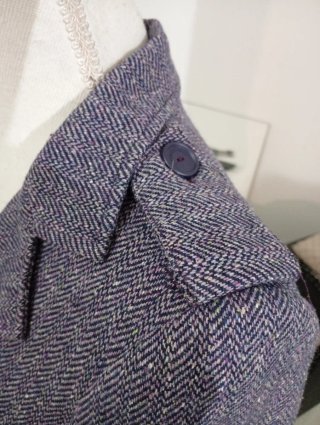 Blazer Roccobarocco lana e seta viola S