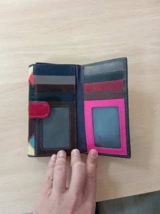 Cartera mujer patchwork multicolor