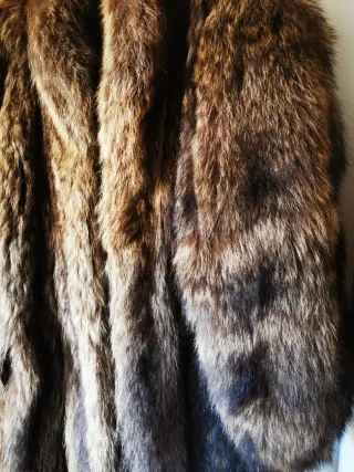 Abrigo de piel de zorro Goni Talla Única