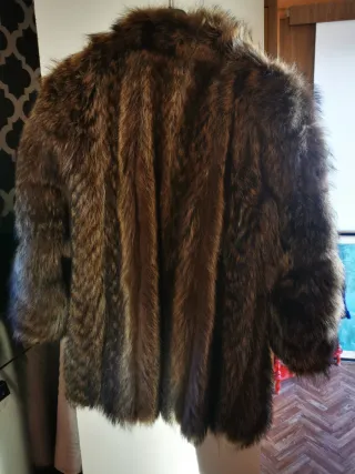 Abrigo de piel de zorro Goni Talla Única