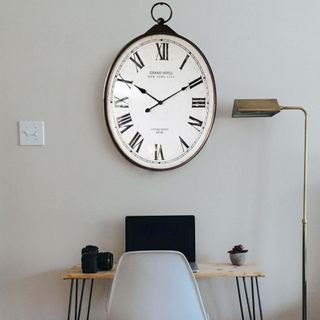 Orologio da Parete Vintage Industrial Bianco 102cm