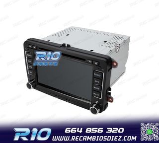 RADIO GPS ANDROID 13 PARA VOLKSWAGEN VW SEAT SKODA TOURAN 7"
