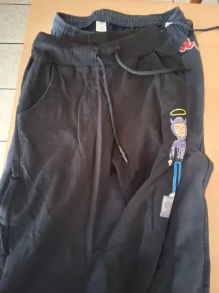 2 Pantaloni Taglia S Nero/Blu