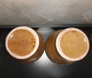 Coppia anfore cinesi vino riso