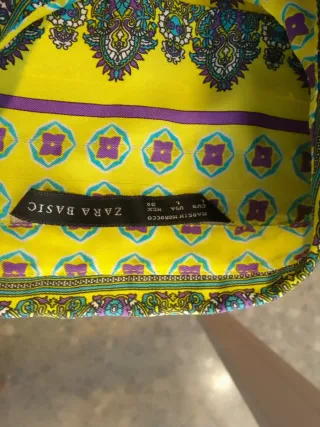 Blusa Zara Estampada Multicolor