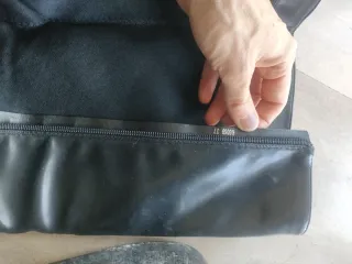 Stivali finta pelle neri tacco alto