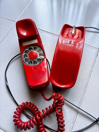 Teléfono Góndola Rojo Vintage