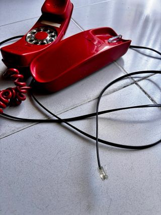 Teléfono Góndola Rojo Vintage