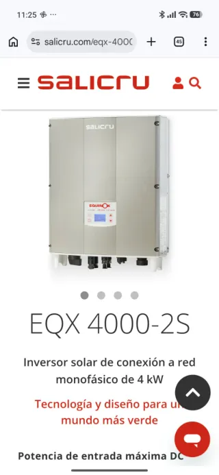 Inversor Solar Salicru EQX 4000-2S