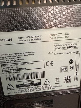 Samsung TV 32 pulgadas UE32M4005AW