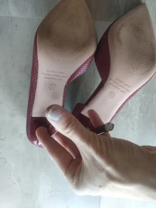 Scarpe tacco BIGTREE rosse tessuto sintetico