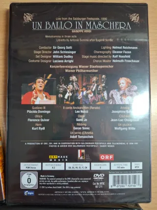 Pack DVDs Verdi: 3 Óperas (Forza, Traviata, Ballo)