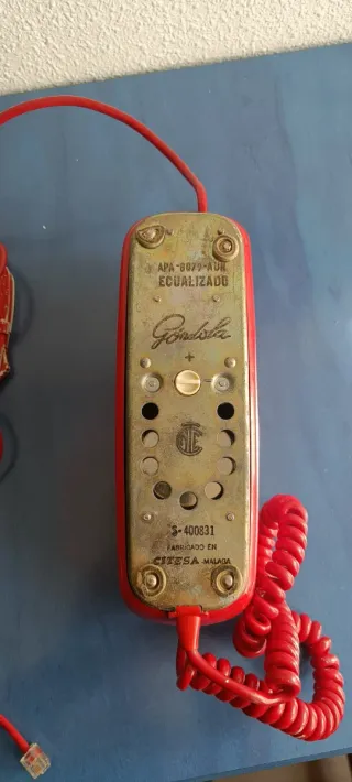 Teléfono Góndola Rojo Retro