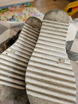 Sandali donna neri e oro n.39