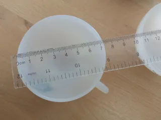 Tazas vintage retro de cristal Arcopal