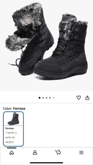 Botas de nieve.  Amazon 49,99
