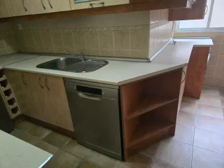 Muebles de cocina madera y metal