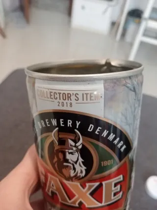 Lattina da collezione birra Faxe 2018