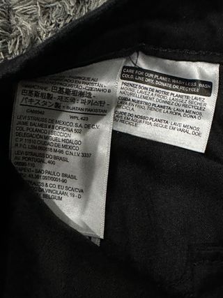 Levi's Mile High Super Skinny Nero W24 L32