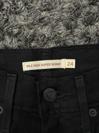 Levi's Mile High Super Skinny Nero W24 L32