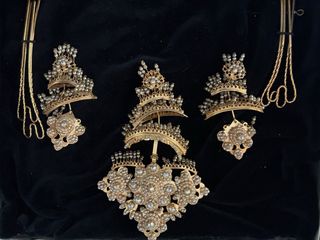 Aderezo Fallera Oro Perlas