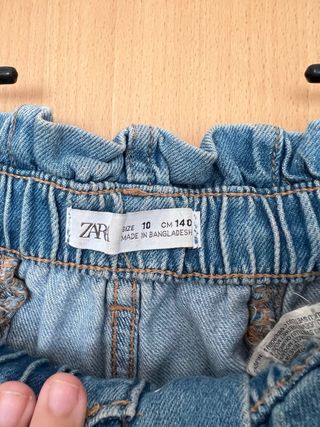 Shorts vaqueros Zara