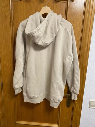 Sudadera Lefties Beige con Capucha y Bolsillos