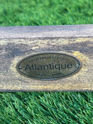 Mesa y silla eucalipto para terraza CORUÑA