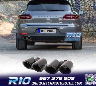 COLAS ESCAPE PORSCHE MACAN 95B 14-17 LOOK GTS NEGRO