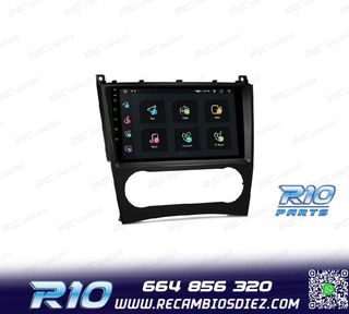 RADIO GPS ANDROID 13 PARA MERCEDES CLASE C W203 CLK W209 G W
