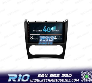 RADIO GPS ANDROID 13 PARA MERCEDES CLASE C W203 CLK W209 G W