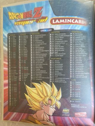 Álbum Dragon Ball Z Super 3D Laminacards