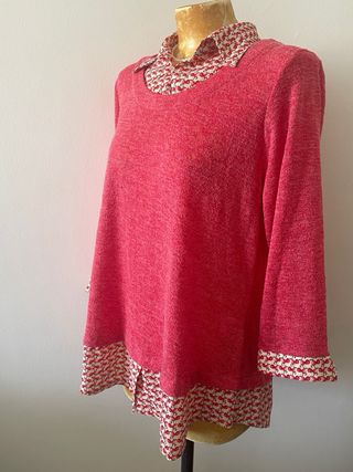 Blusón Debody Talla 42 Rojo