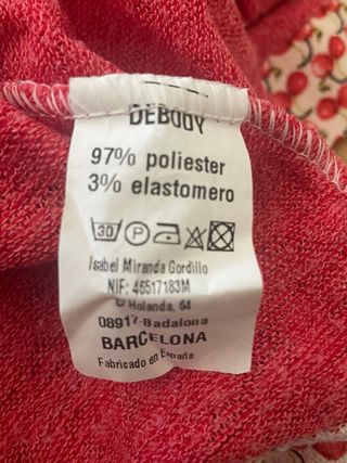 Blusón Debody Talla 42 Rojo