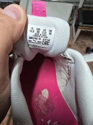 Zapato Puma niña rojo