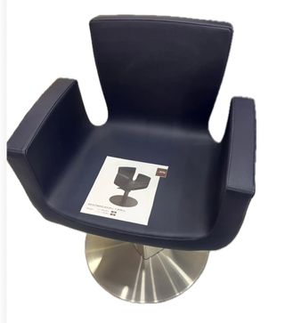 Sillón Peluquería Barbizone Azul Oscuro