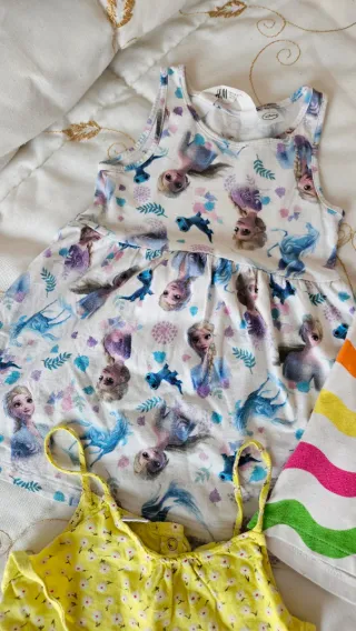 Lote 18-24 meses 4 vestidos y monos bebé niñas