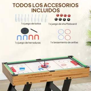 Mesa Multijuegos 13 en 1 Plegable