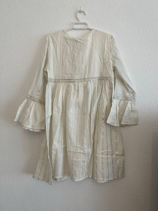Chaqueta boho hilo plata talla única