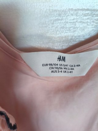 Vestido niña H&M 2-4 años