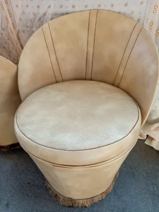 2 Butacas Antiguas Beige