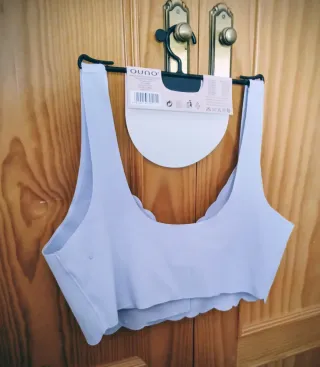 Sujetador Ouno Gris Talla L-XL Sin Aros