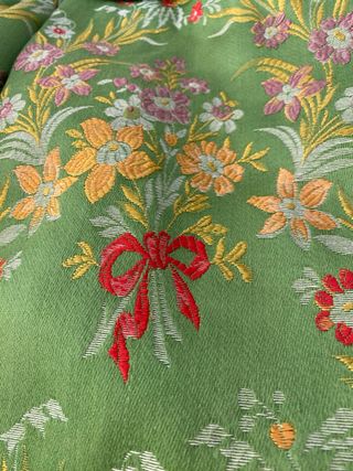 Traje Fallera Niña Verde y Dorado