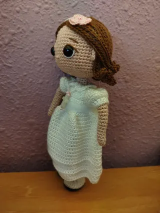 Muñeca Amigurumi Primera Comunión