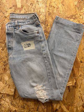 Levi's 501 Jeans Denim Chiaro Vintage