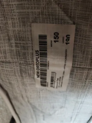 Colchón viscoelástico con funda