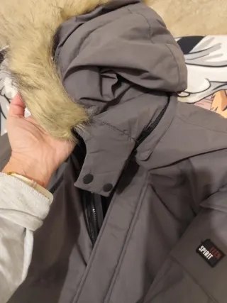 Abrigo Mayoral Talla 16 Chico Gris Nuevo