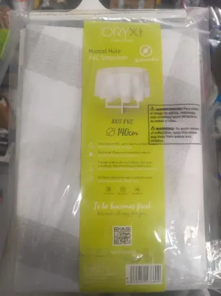 Mantel / hule Mesa redonda 140cm Oryx Hogar.