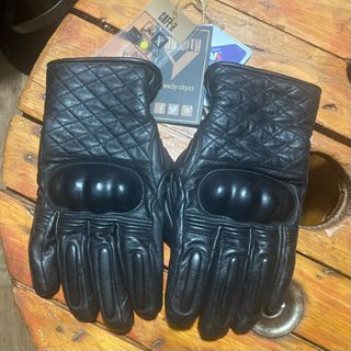 Guantes Moto ByCity Cuero Negro