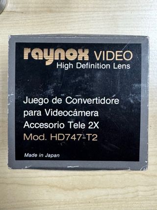 Teleconvertidor Raynox HD747-T2 2X para Videocámar